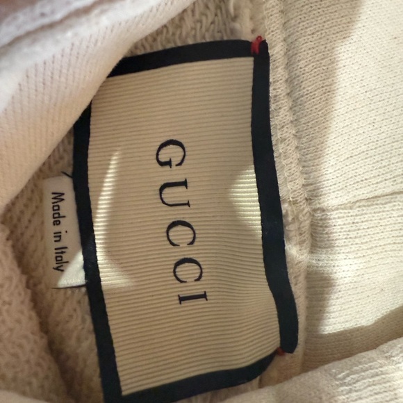 Gucci Multicolor Logo Cream Hoodie - Picture 5 of 6